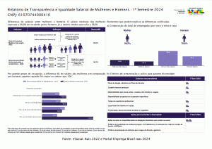 Relatório de Transparência e Igualdade Salarial de Mulheres e Homens - 1º Semestre de 2024